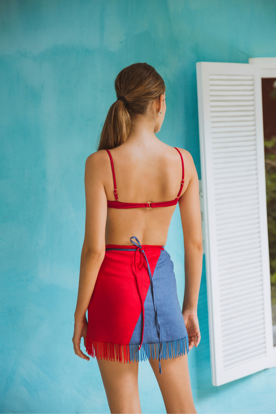 'Crimson Blue' Skirt