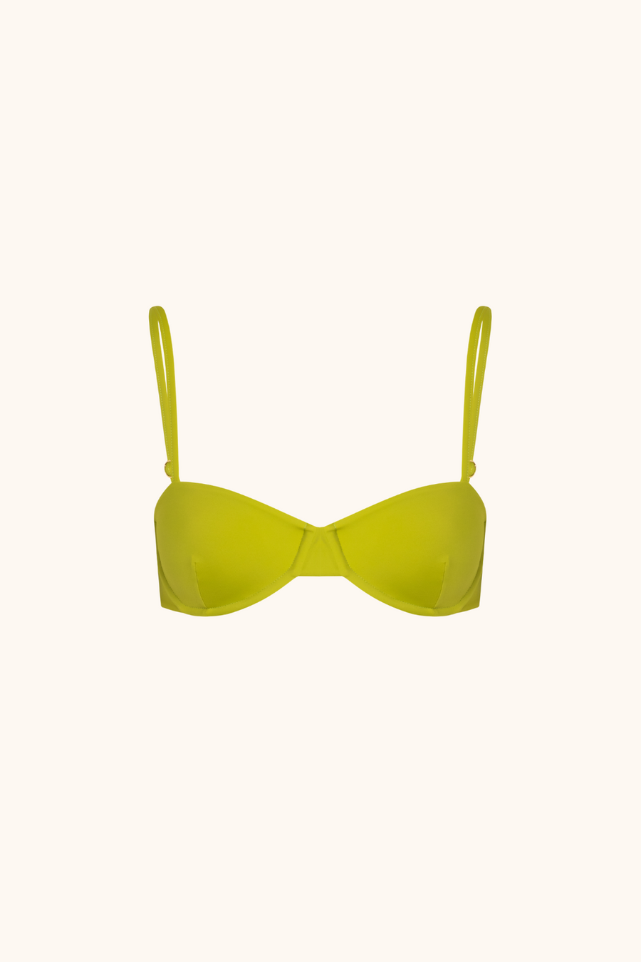 Yellow Lime Bikini Top