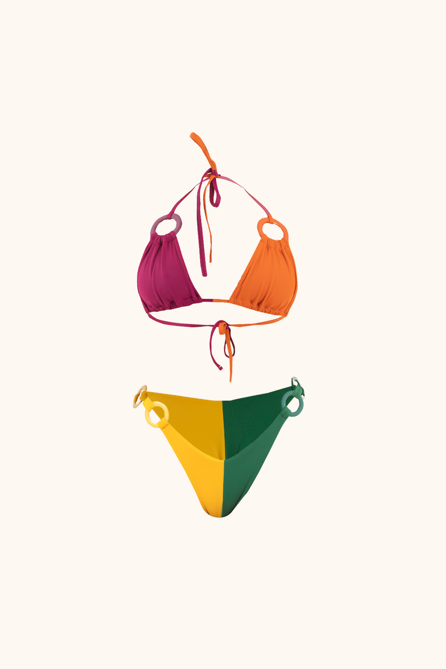 'Multicolor' Bikini Top